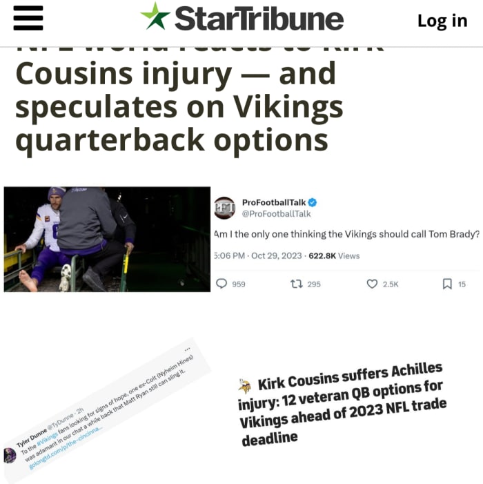 Star-Tribune on Brady